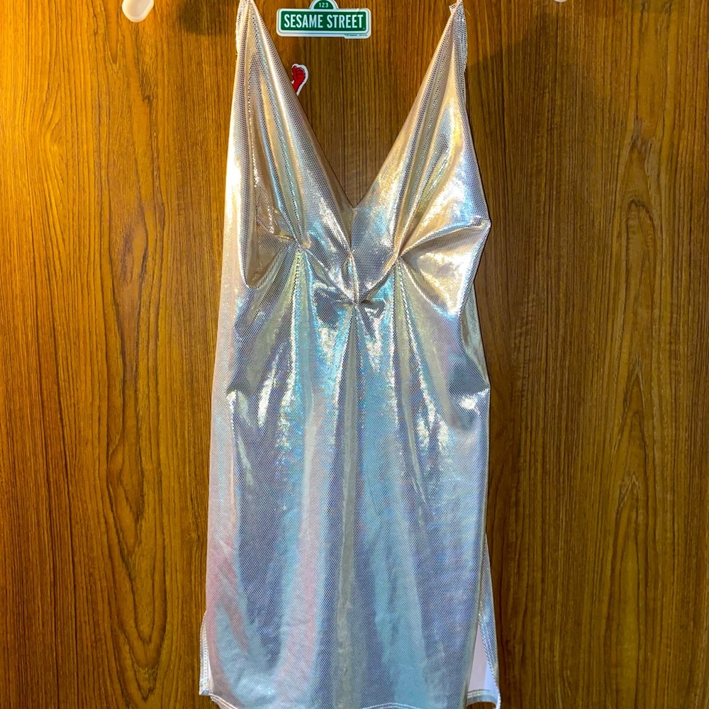 Fashion Nova Gold Mini Dress #customfixingaroundthebreastarea